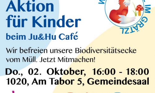 Müll sammeln beim Ju&Hu Café