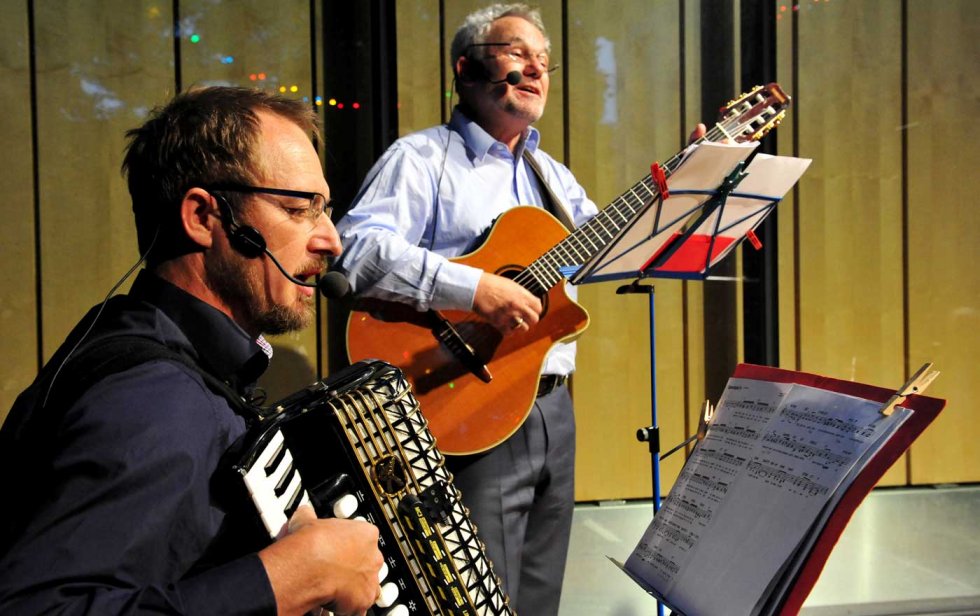 Karl Schiefermair und Robin Jisa